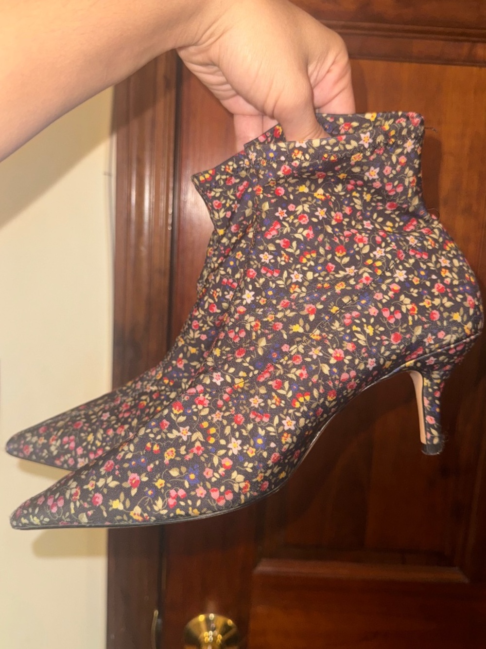 Zara flower ankle boots